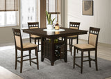 Gabriel Square Counter Height Dining Set Cappuccino
