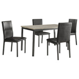 Garza Rectangular Dining Table Set Black