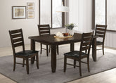Dalila Rectangular Dining Table Set Cappuccino