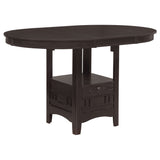 Lavon Oval Counter Height Dining Set Espresso