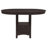 Lavon Oval Counter Height Dining Set Espresso