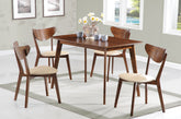 Kersey Rectangular Dining Table Set Chestnut