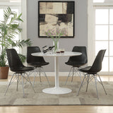 Lowry Round Dining Table Set White