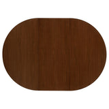 Jedda Oval Dining Table Set Dark Walnut