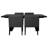 Catherine Rectangular Dining Table Set Black