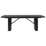 Catherine Rectangular 84-inch Wood Dining Table Black
