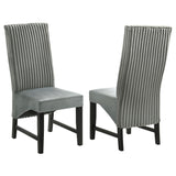 Barrand Upholstered Dining Side Chair Black (Set of 2)