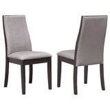 Spring Creek Upholstered Dining Chair Chocolate (Set of 2)