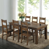 Coleman Rectangular Dining Set Rustic Golden Brown