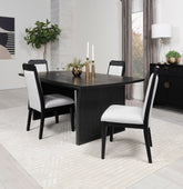 Brookmead Extension Leaf Dining Table Set Black
