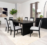 Brookmead Extension Leaf Dining Table Set Black
