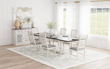 Aventine Extension Leaf Dining Set Vintage White
