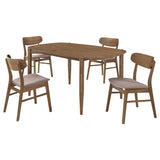 Dortch Oval Solid Wood Dining Set Walnut