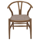 Dinah Wood Wishbone Dining Side Chair Walnut (Set of 2)