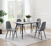Dennison Rectangular Dining Table Set Grey