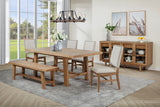 Middleton Extension Leaf Dining Set Brown and Black