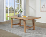 Middleton 106-inch Extension Leaf Dining Table Natural Brown
