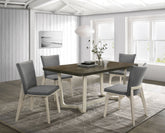Biloxi 71-inch Rectangular Dining Set Greyish Brown