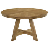 Danvers Dining Table Set Brown Oak and Latte