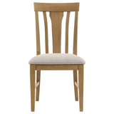 Hartville Dining Side Chair Natural Light Brown (Set of 2)