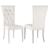 Kerwin Velvet Upholstered Dining Side Chair Grey (Set of 2)