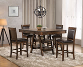 Dewey Rectangular Dining Table Set Walnut