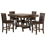 Dewey Rectangular Dining Table Set Walnut
