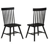 Andrews Windsor Spindle Dining Side Chair White (Set of 2)