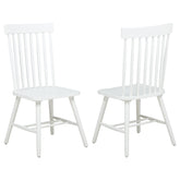 Andrews Windsor Spindle Dining Side Chair White (Set of 2)