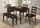 Guillen Rectangular Dining Table Set Cappuccino