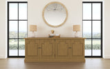 Florence 4-door Dining Sideboard Buffet Cabinet Rustic Honey