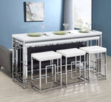 Jackson Multipurpose Counter Height Table Set White