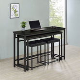 Hawes Multipurpose Counter Height Table Set Black