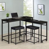 Hawes Multipurpose Counter Height Table Set Black