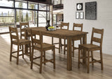 Coleman Counter Height Dining Set Golden Brown