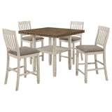 Sarasota Drop Leaf Counter Dining Set Rustic Cream