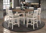 Sarasota Drop Leaf Counter Dining Set Rustic Cream