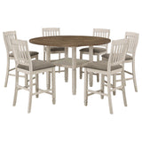 Sarasota Drop Leaf Counter Dining Set Rustic Cream