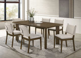 Ottowa Rectangular Wood Dining Room Table Set Brown