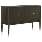 Reseda 4-door Dining Sideboard Server with Shelves Ash Brown