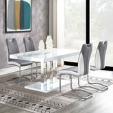 Brooklyn Rectangular Dining Set White High Gloss