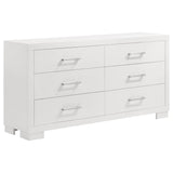 Jessica 6-drawer Dresser Cappuccino