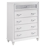 Barzini 5-drawer Bedroom Chest White
