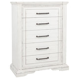 McKinney 5-drawer Bedroom Chest of Drawers Vintage White