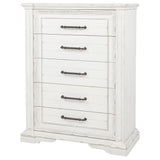 McKinney 5-drawer Bedroom Chest of Drawers Vintage White