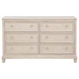 Pembroke 6-drawer Bedroom Dresser Cabinet Washed Oak