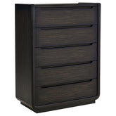 Leandro 5-drawer Bedroom Chest of Drawers Burnished Black