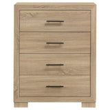 Arielle 4-drawer Bedroom Chest of Drawers Light Oak