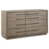 Durango 8-drawer Dresser and Mirror Taupe Oak