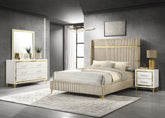 Lucia Bedroom Set Beige and White